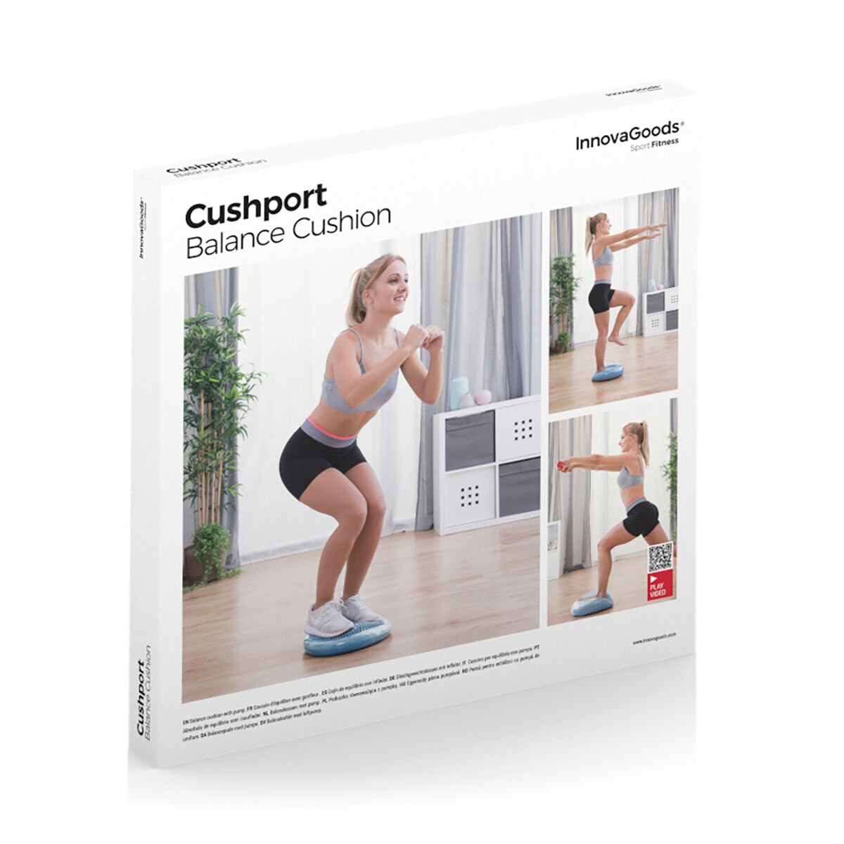 Balance Cushion with Inflation Pump Cushport InnovaGoods-1