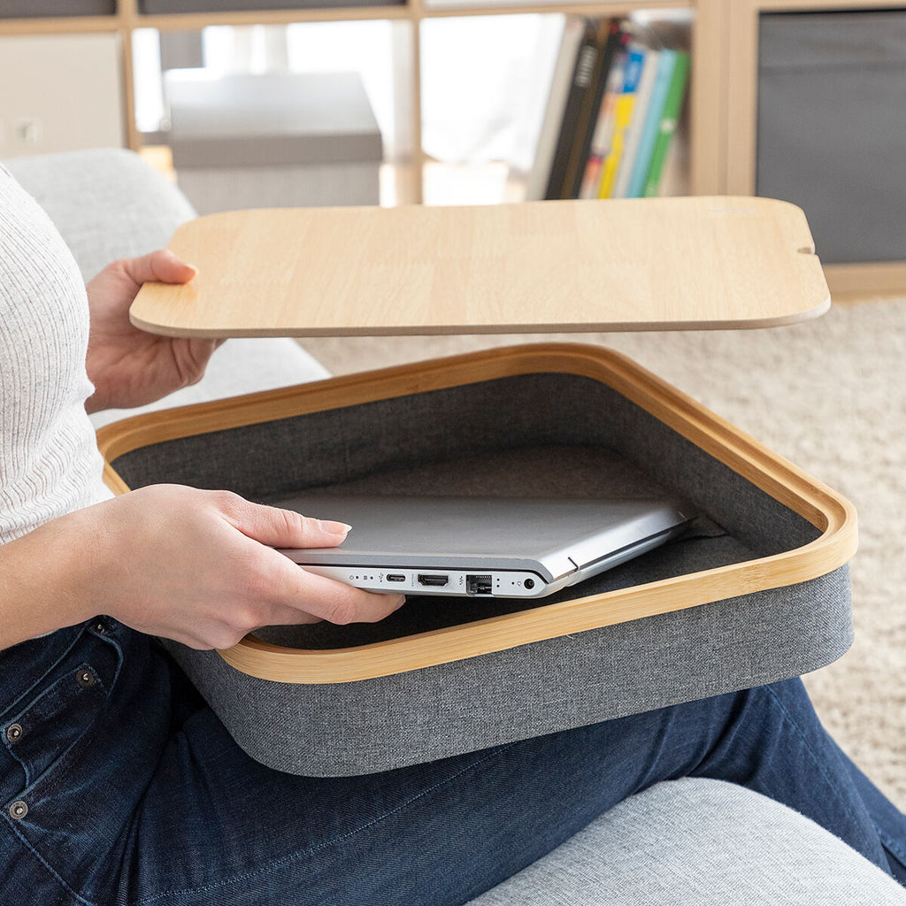 Portable Laptop Desk with Storage Tray Larage InnovaGoods-14
