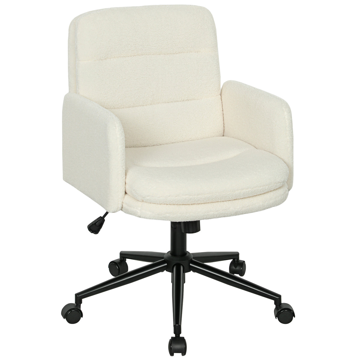 Boucle Office Chair with Arms