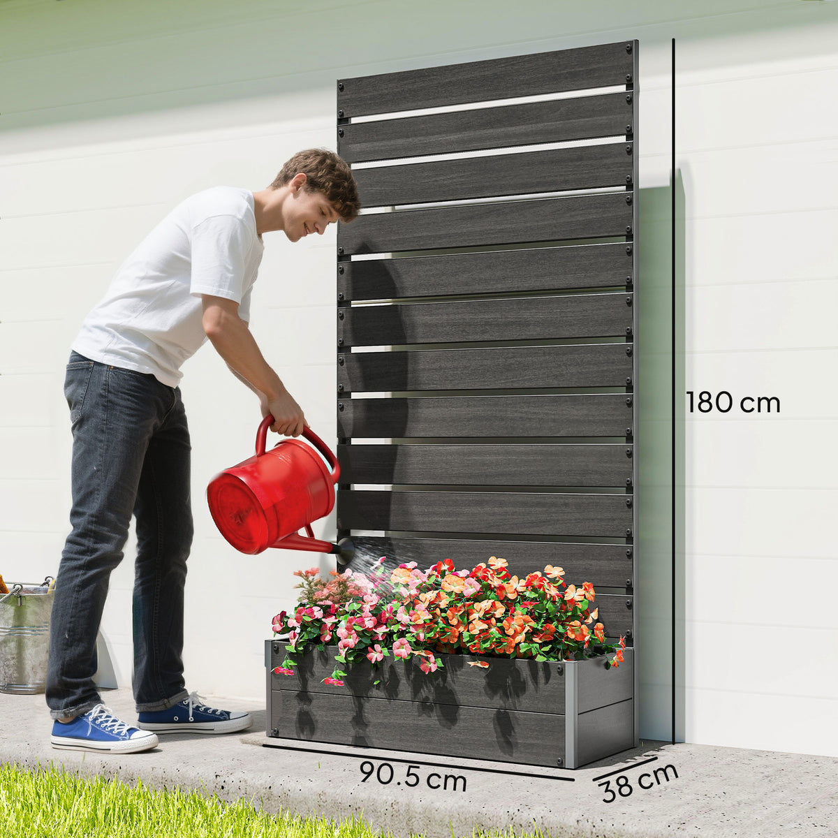 Planter with Trellis 180cm