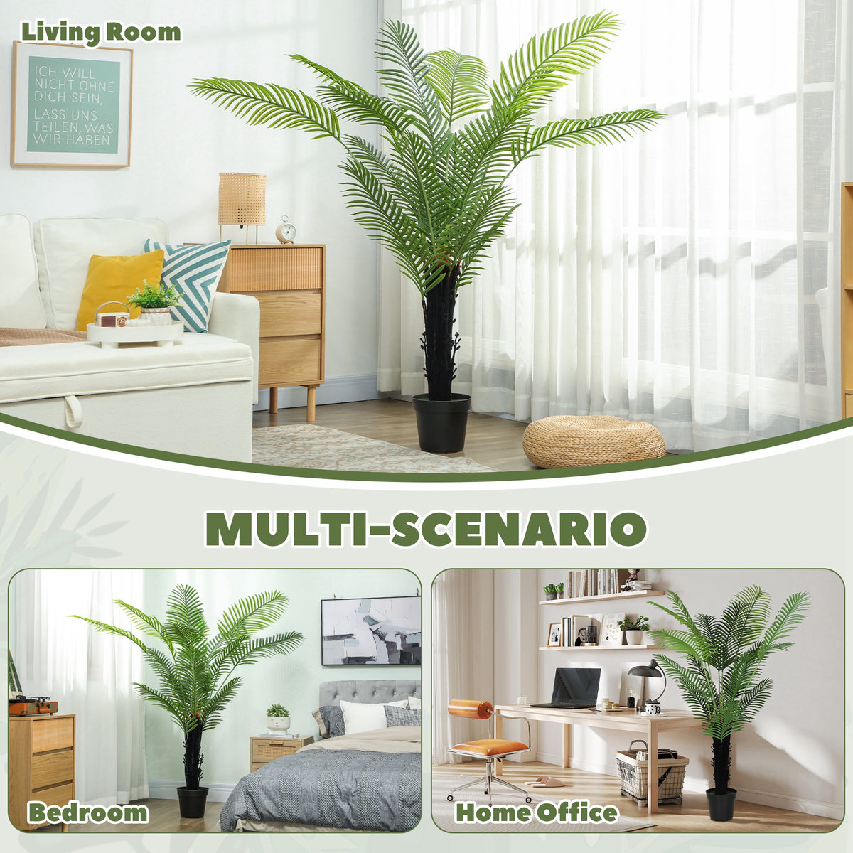 Artificial Areca Palm Tree 175cm