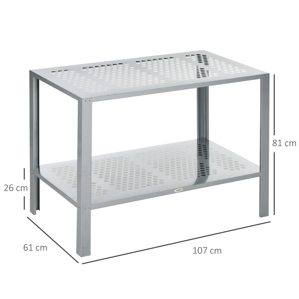 2-Tier Corner Plant Stand