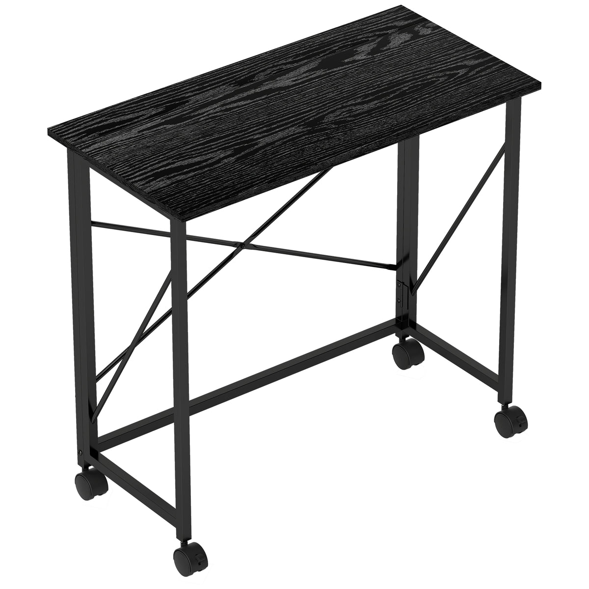 Folding desk on wheels, 80cm