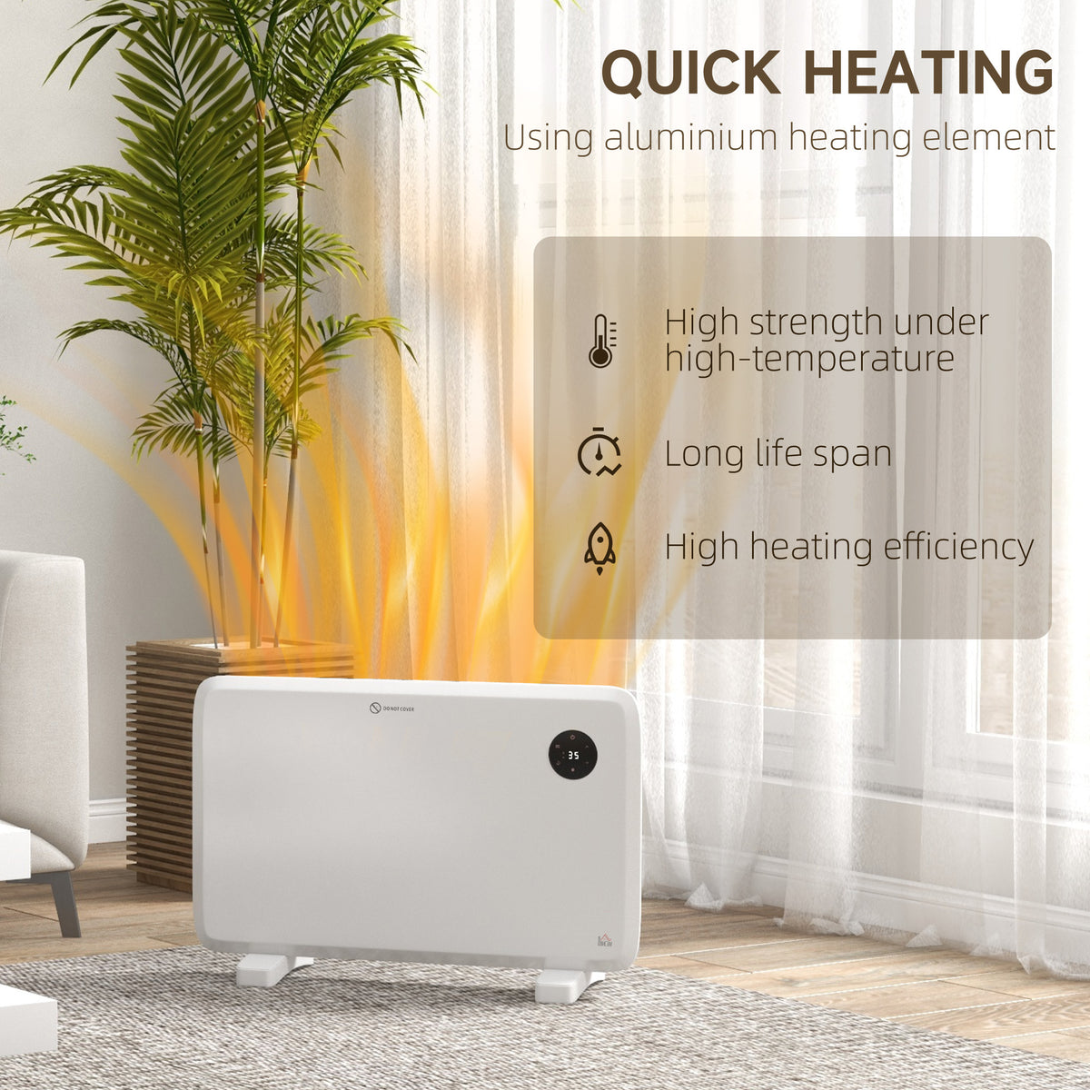 Slim Convector Heater 1200W