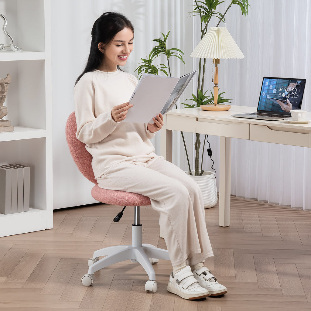 Heart-Back Swivel Desk Chair