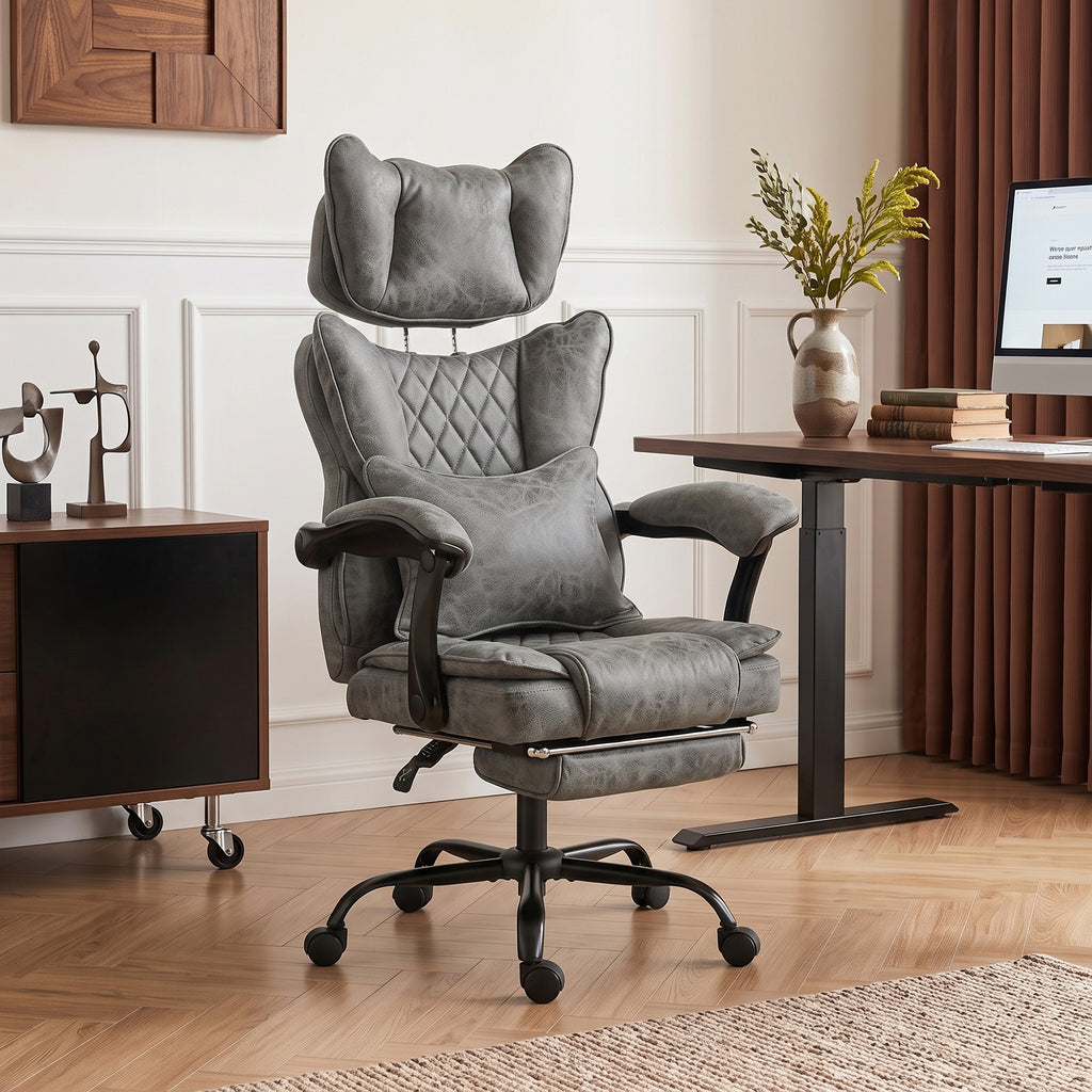 Big & Tall Executive Office Chair, Grey