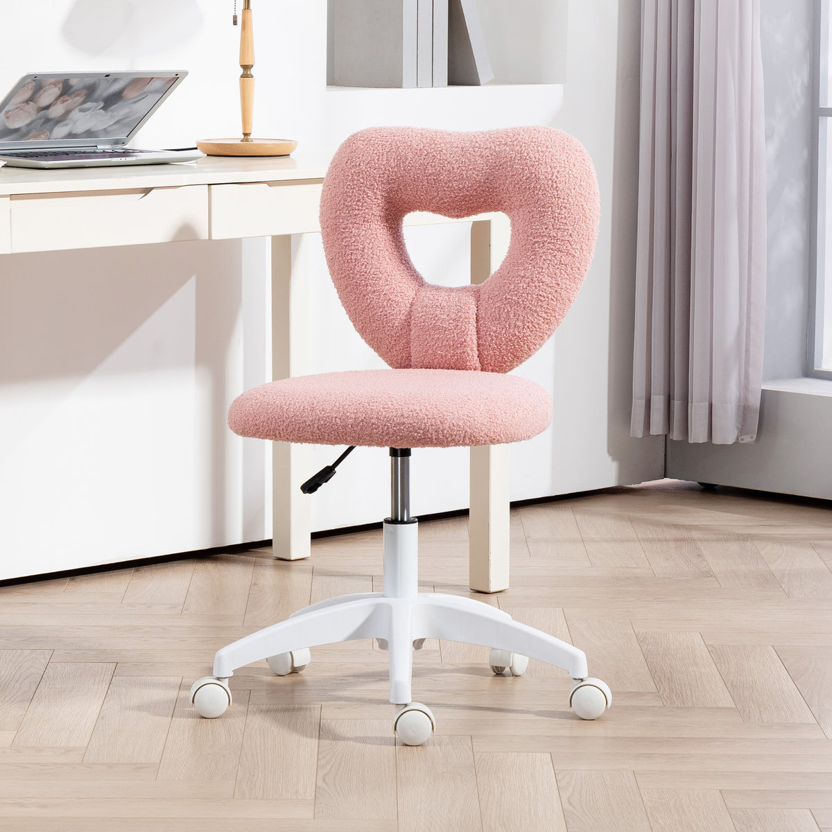Heart-Back Swivel Desk Chair