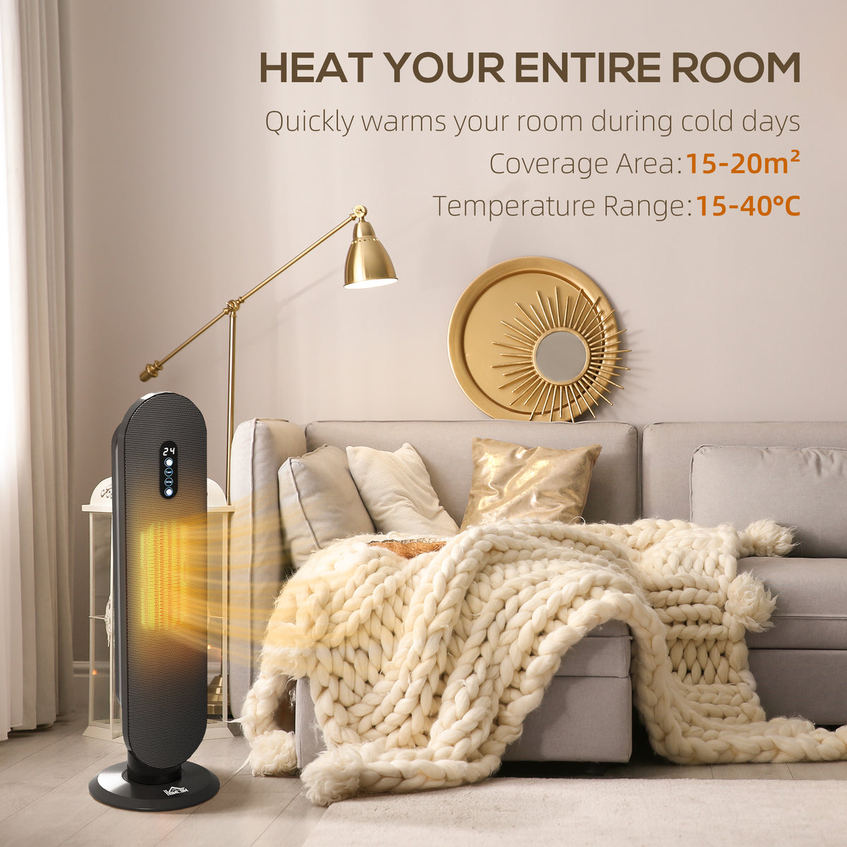 Oscillating Ceramic Heater 2000W