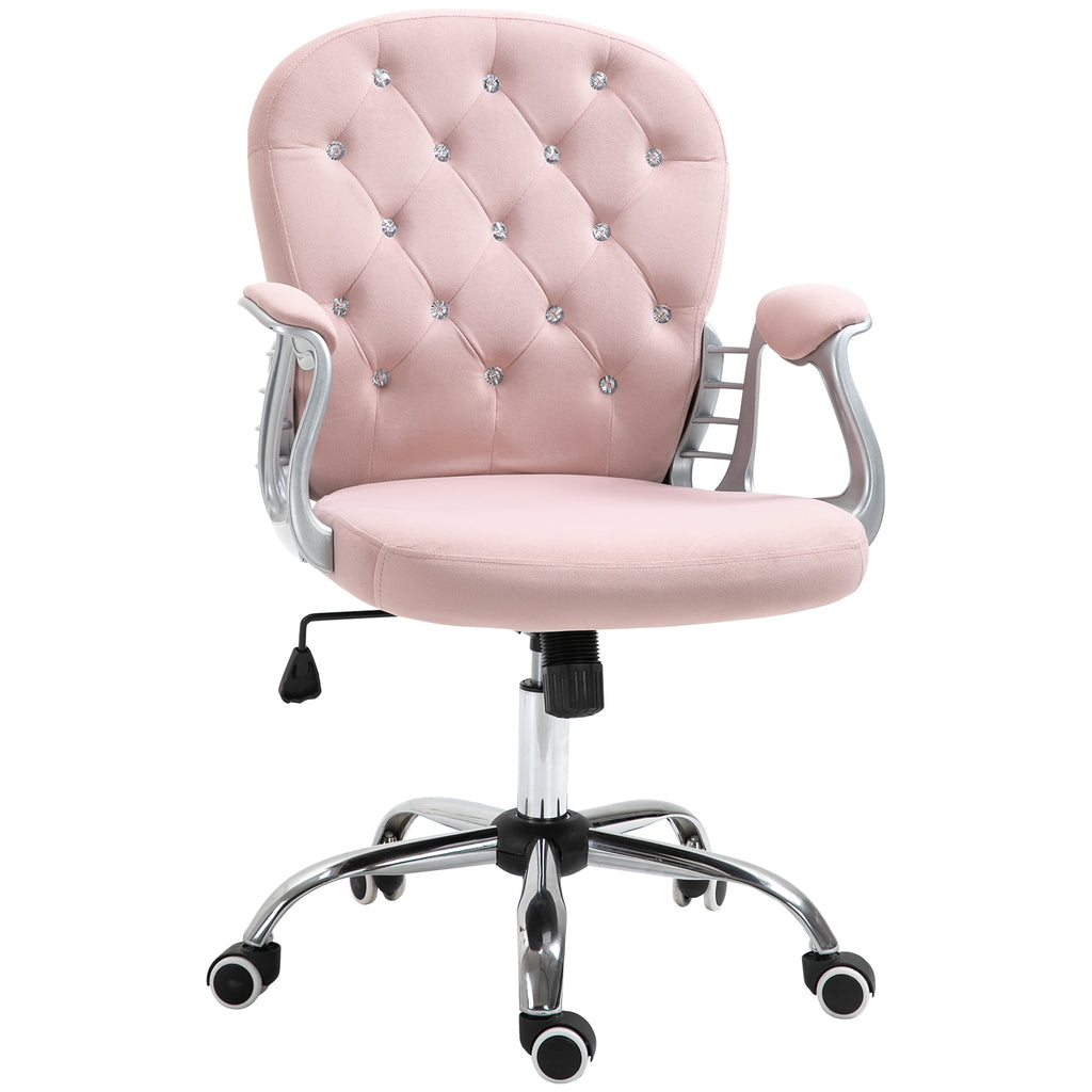Velvet Diamante Desk Chair