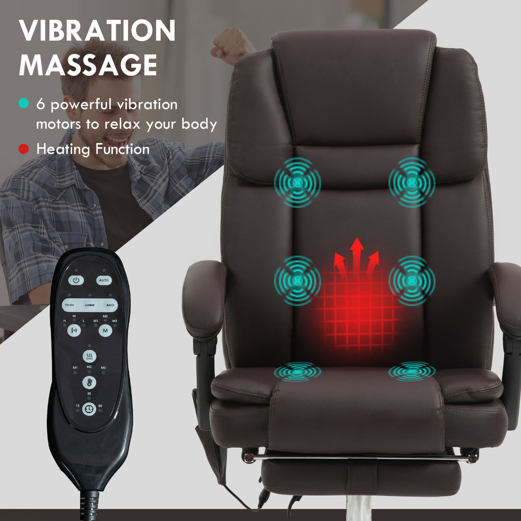 Massage Office Chair with Footrest