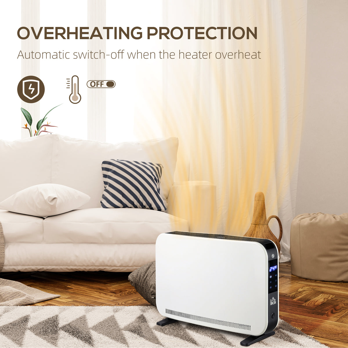 Slimline Electric Heater 2000W