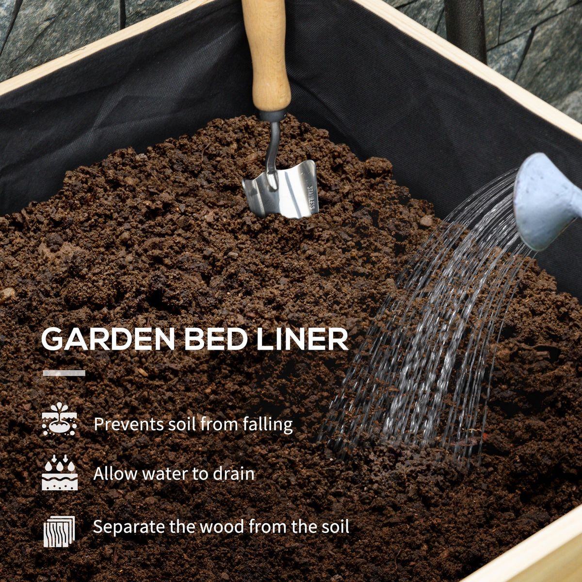 Raised Planter with Greenhouse Cover