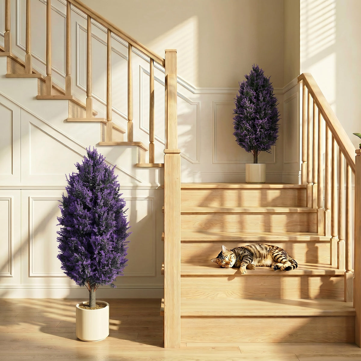 Artificial Lavender Plants 90cm, Set of 2
