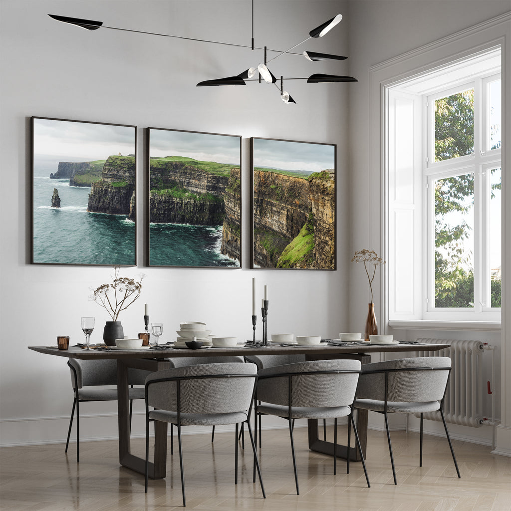 Cliffs of Moher Wall Art | Set of 3 Irish Photography Prints