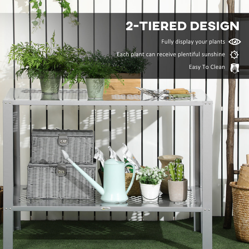 2-Tier Corner Plant Stand