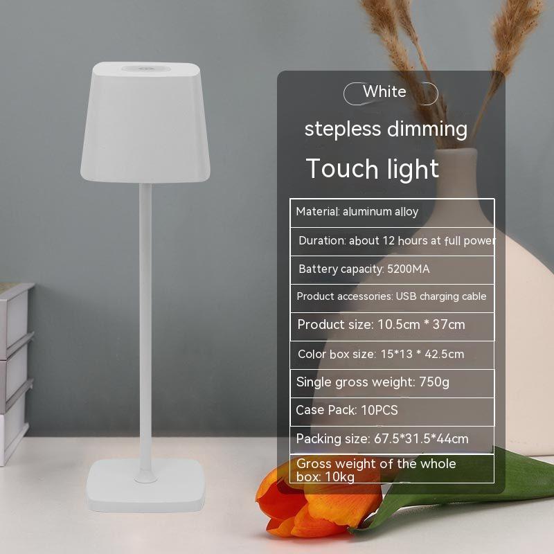 Cordless touch dimmable desk lamp, rechargeable, photo 9
