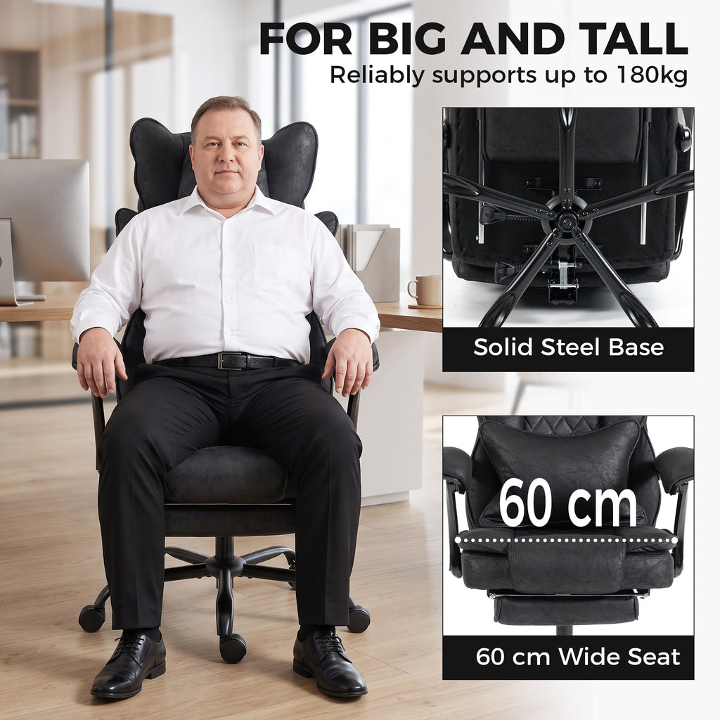 Big & Tall Executive Office Chair, Black
