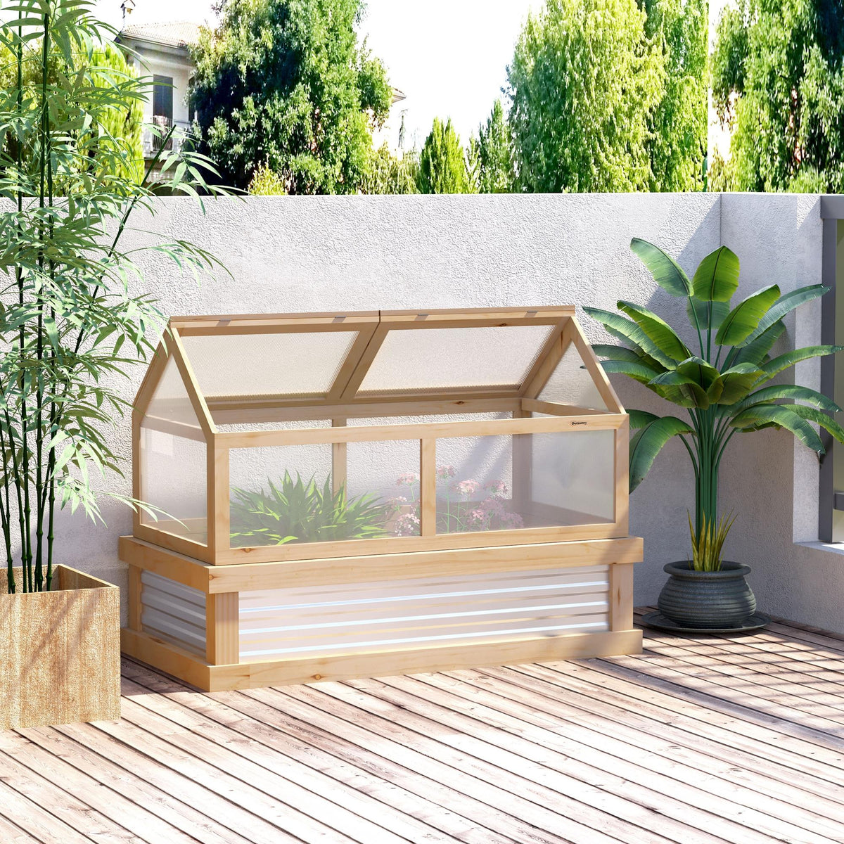 Raised Bed with Greenhouse Top