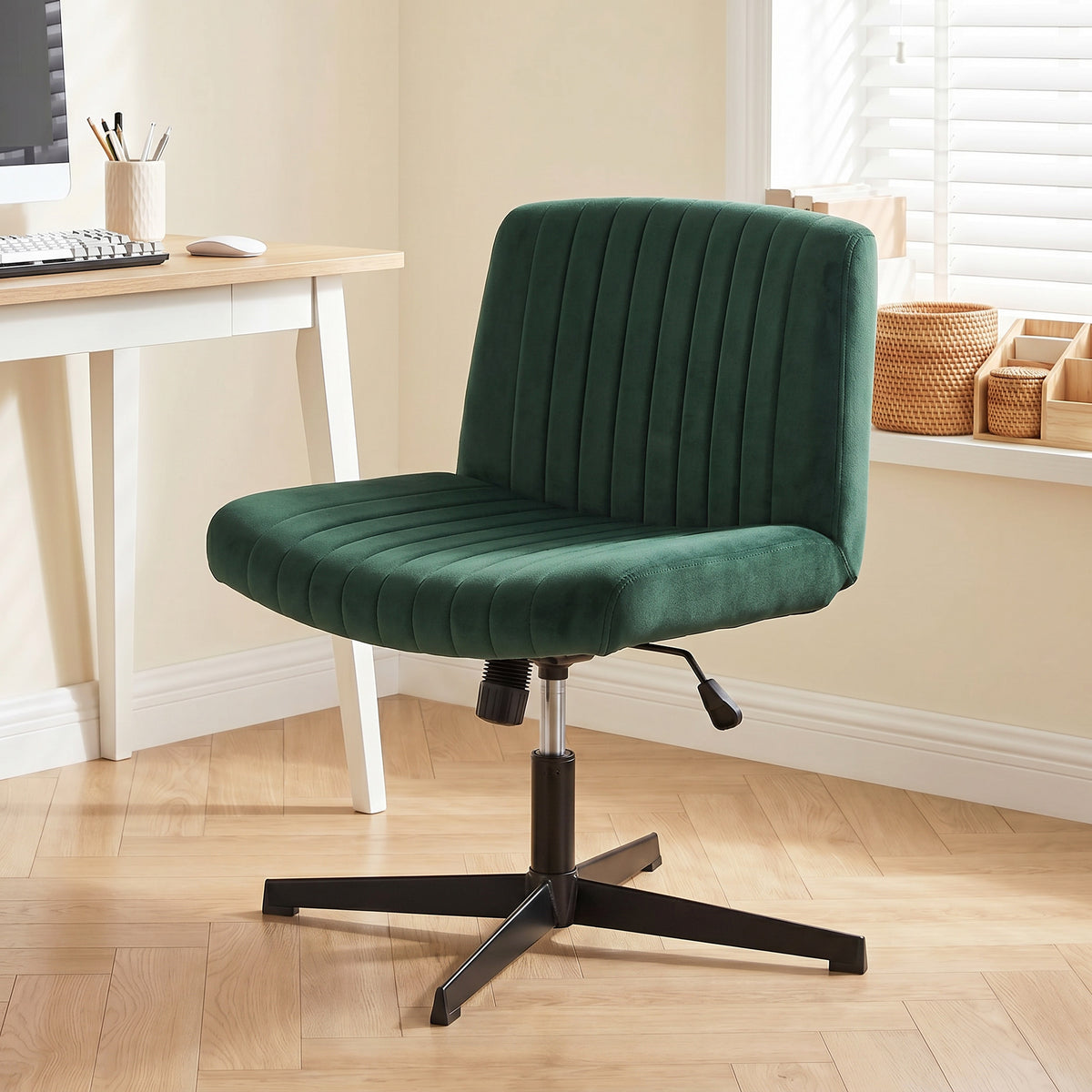 Criss-Cross Desk Chair, No Wheels