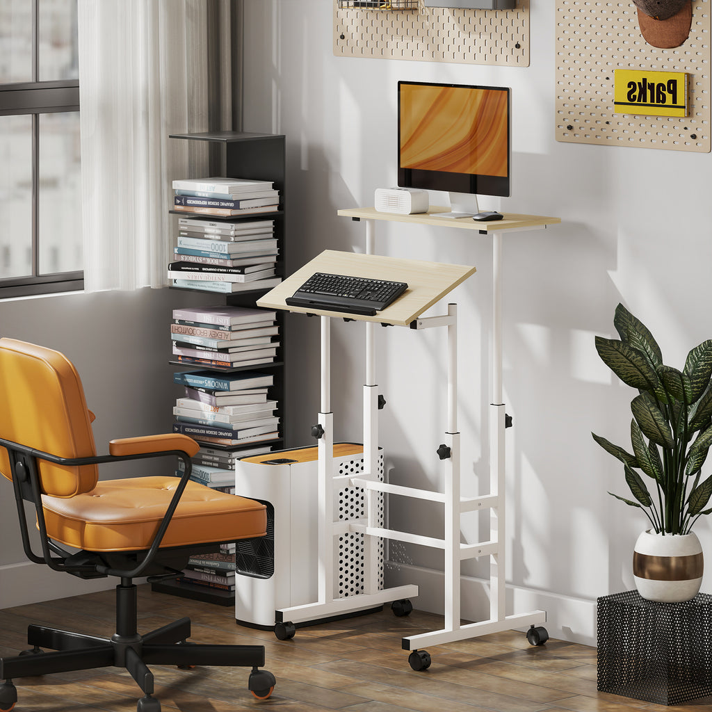 Mobile sit-stand laptop desk - view 6