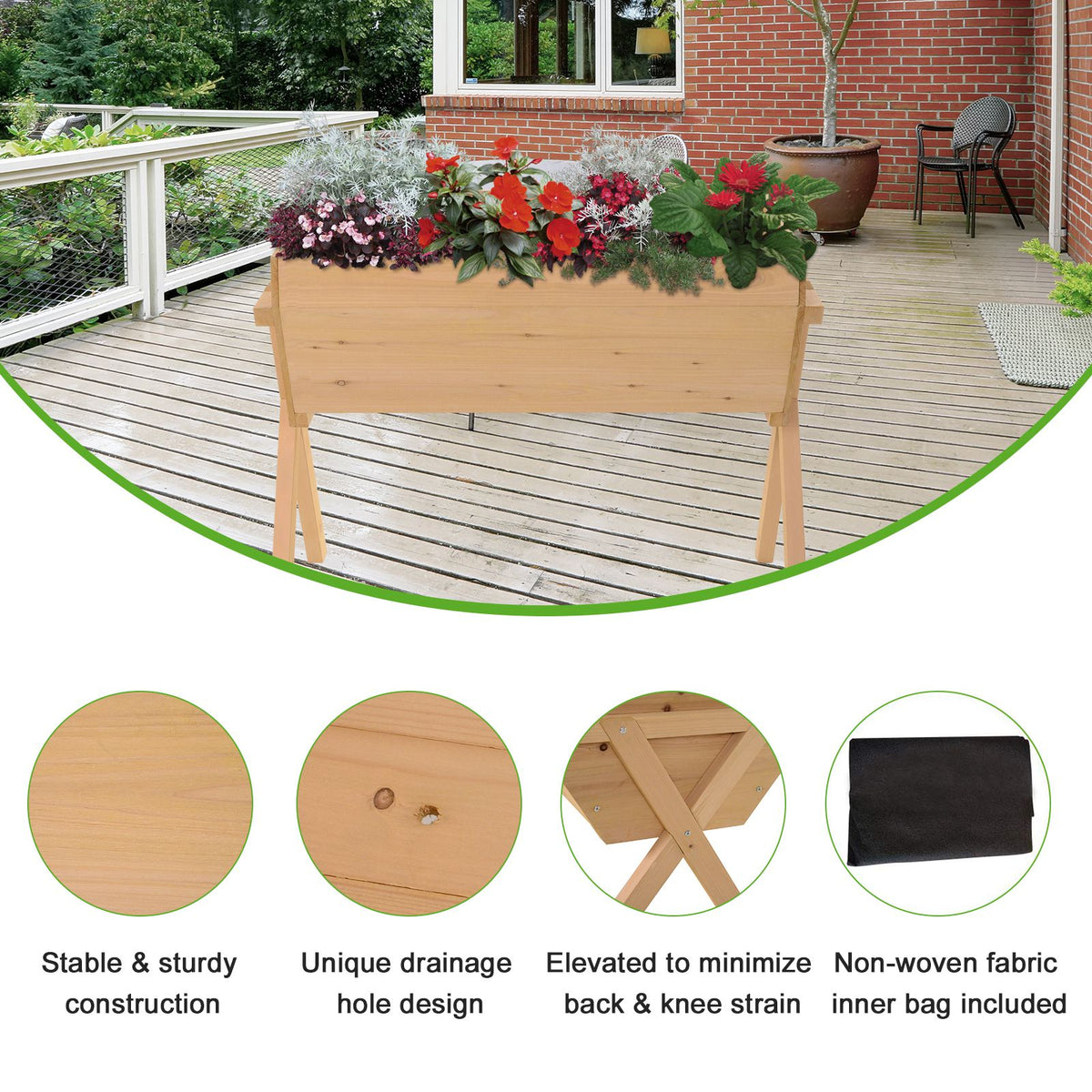 Large Raised Plant Stand