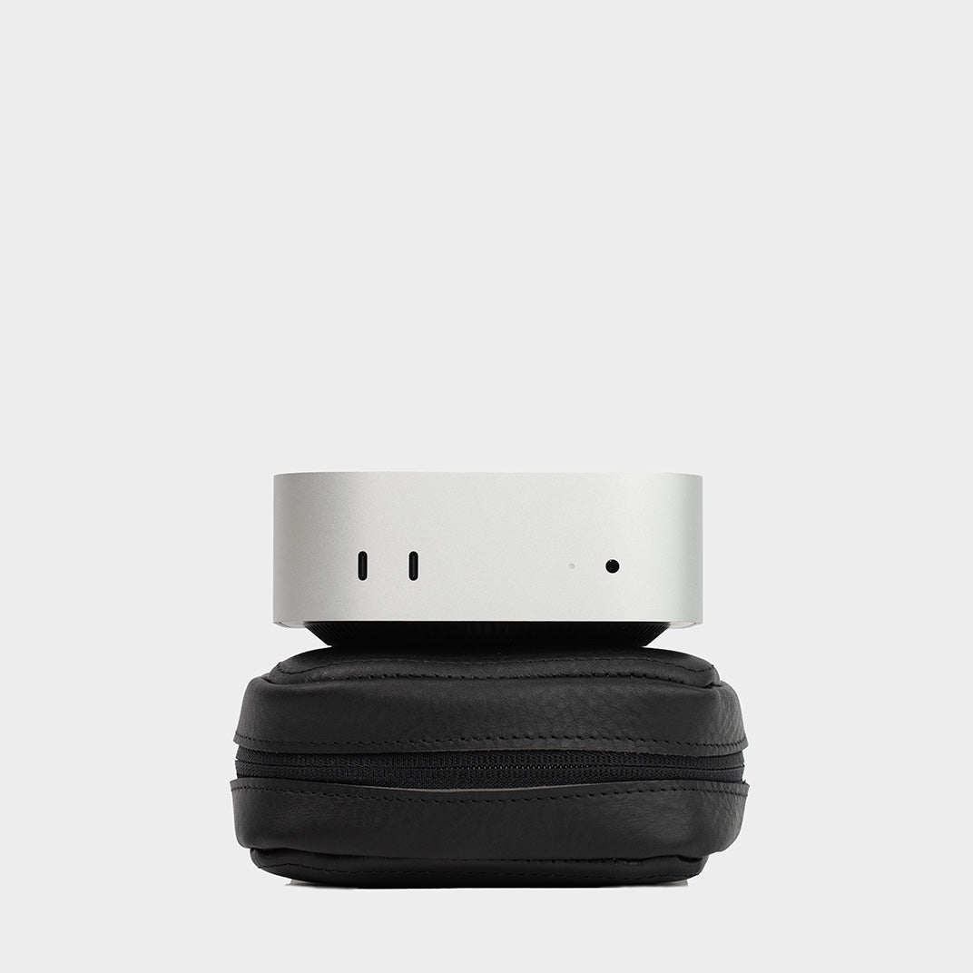 Full-grain leather travel case for Mac Mini, photo 3