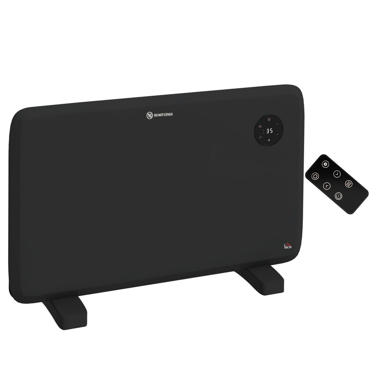 Slim Convector Heater 1200W Black