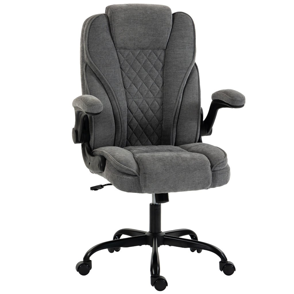 Ergonomic office chair with pocket springs and flip-up armrests