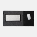 Italian leather desk mat with padded wrist support
