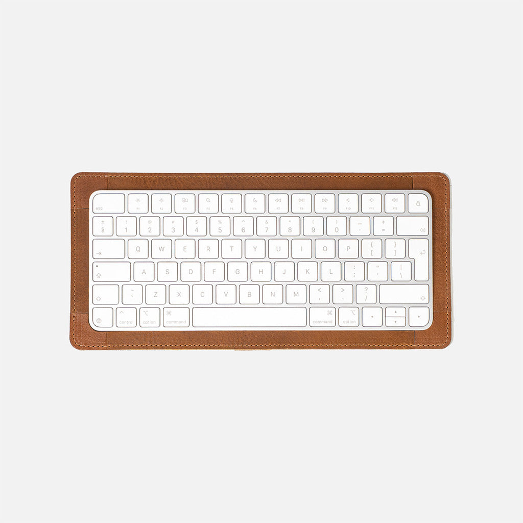 Desk Setup Gift Set: Leather Desk Pad & Magic Keyboard Tray-4