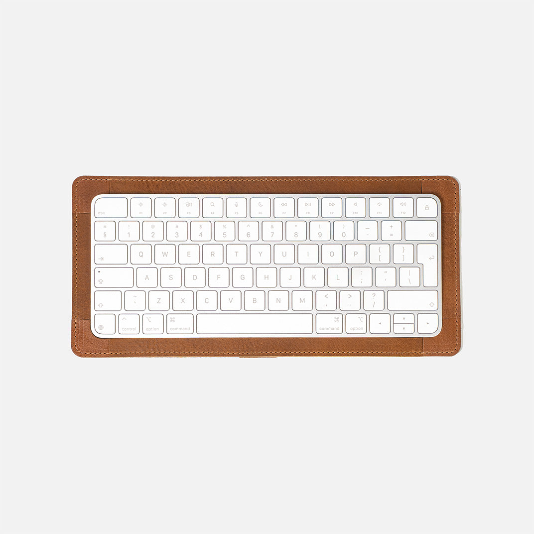 Desk Setup Gift Set: Leather Desk Pad & Magic Keyboard Tray-4