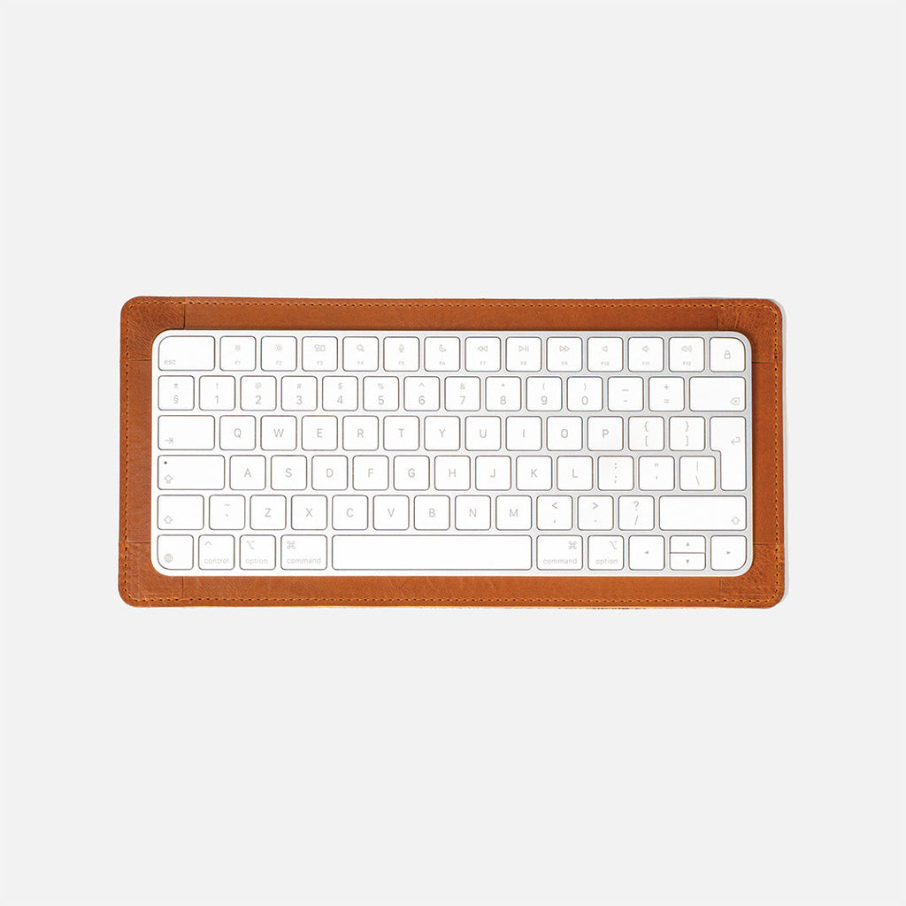 Desk Setup Gift Set: Leather Desk Pad & Magic Keyboard Tray-2