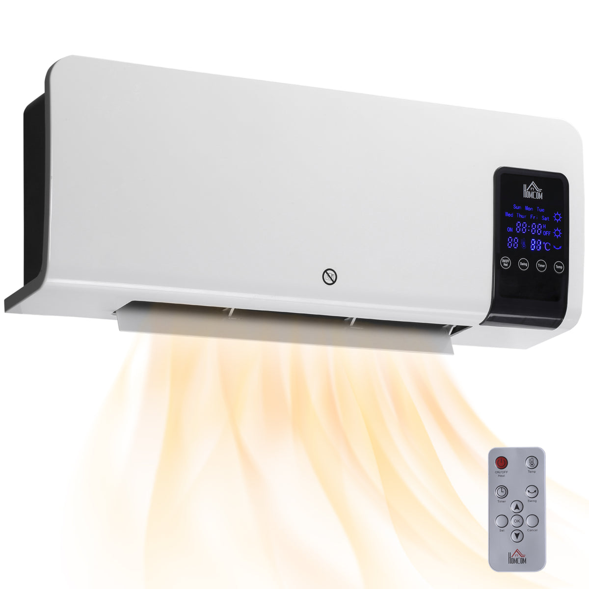 Wall-Mounted Fan Heater 2000W
