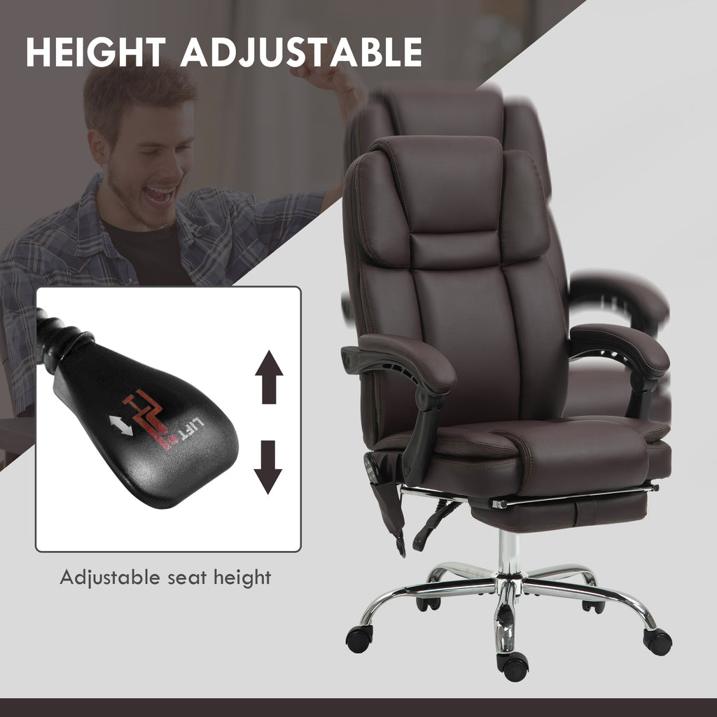 Massage Office Chair with Footrest