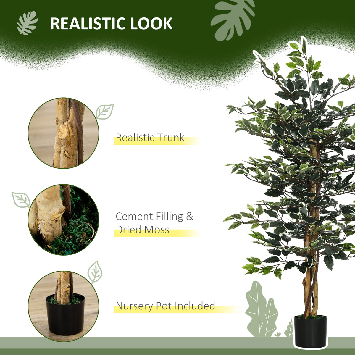 Artificial Ficus Plant 130cm