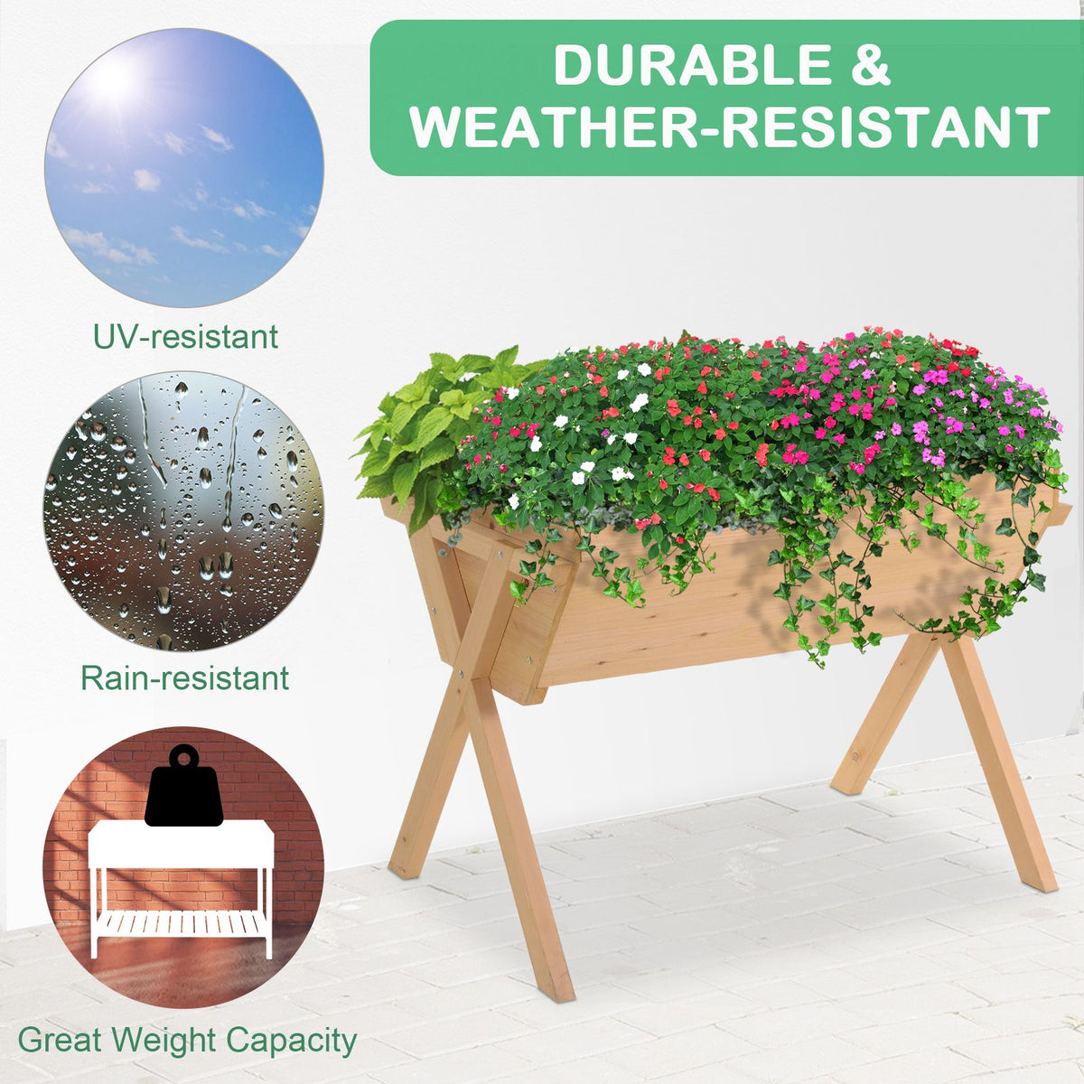 Large Raised Plant Stand