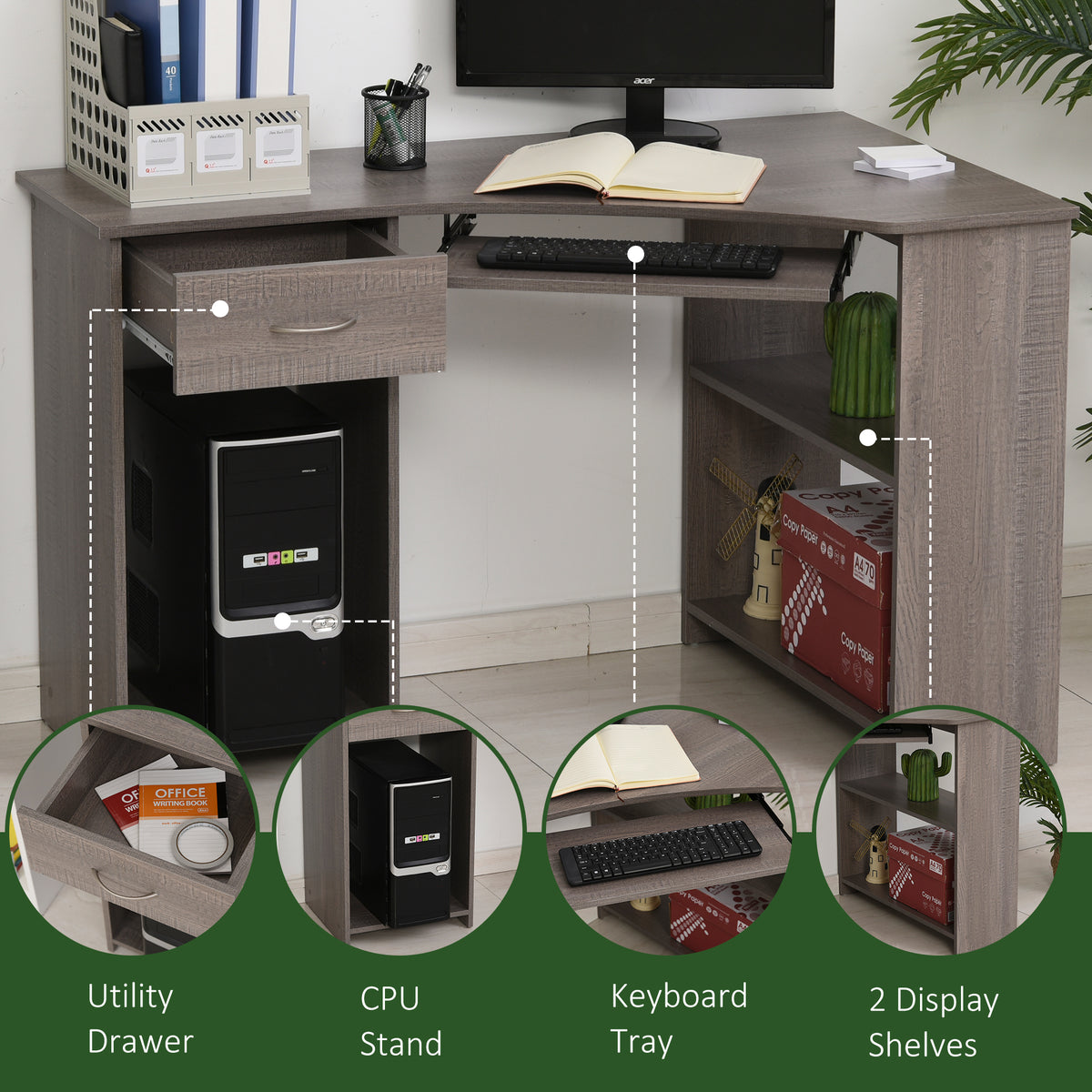 Corner Computer Desk