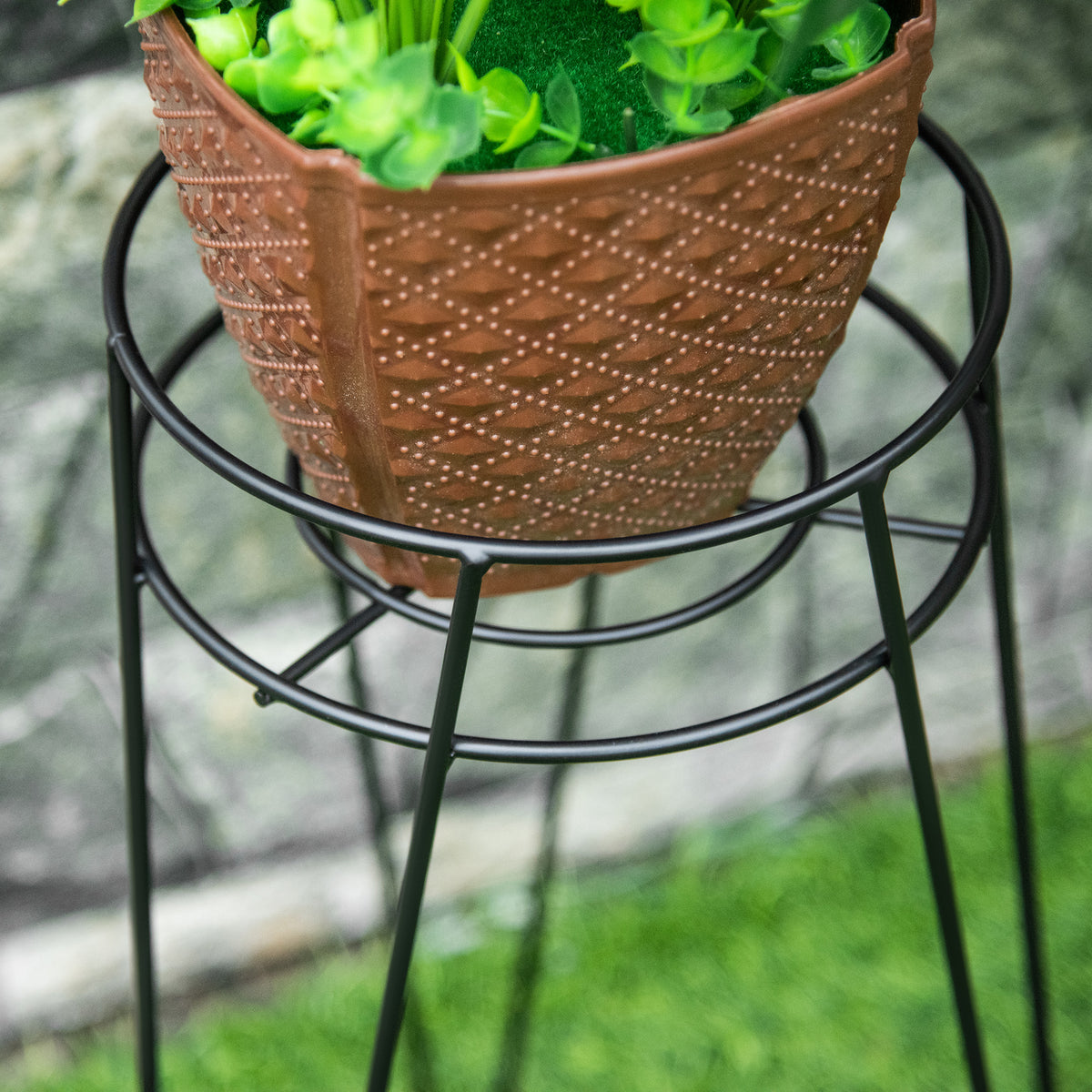 Metal Plant Stands, Set of 3