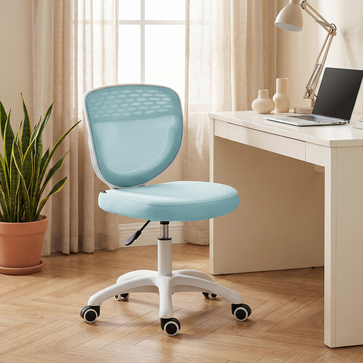 Armless Mesh Desk Chair