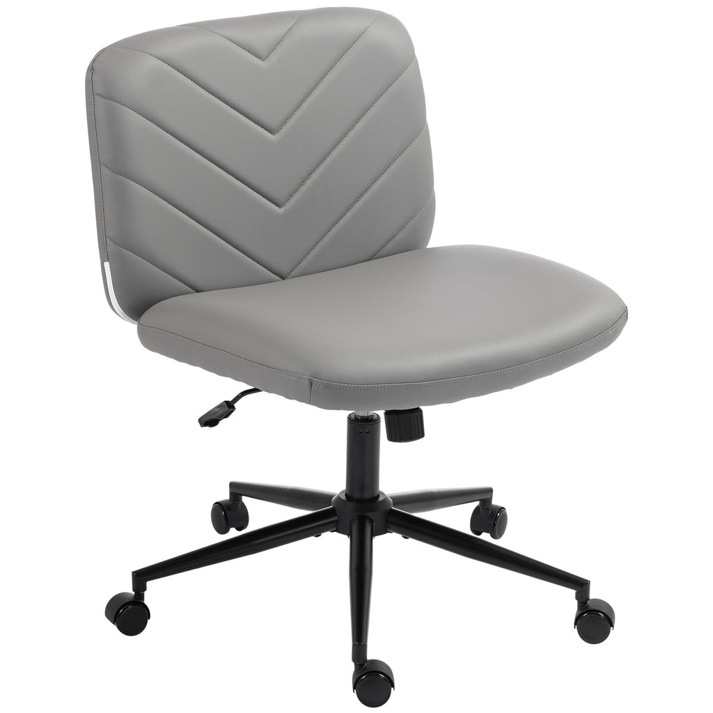 Criss-Cross Desk Chair on Wheels, Grey