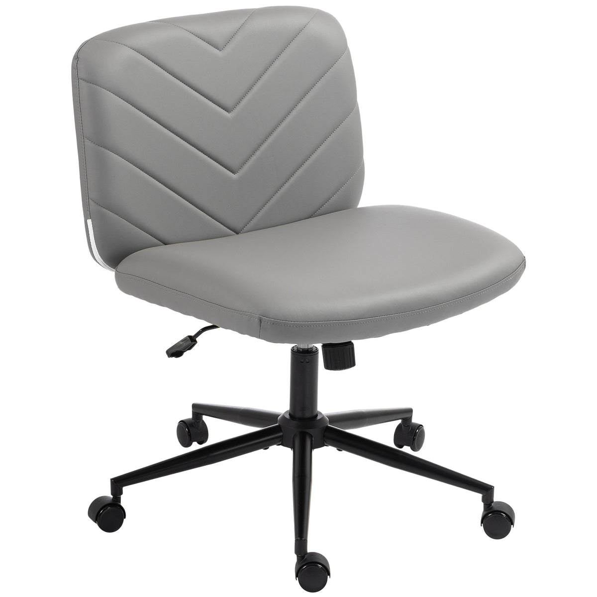 Criss-Cross Desk Chair on Wheels, Grey