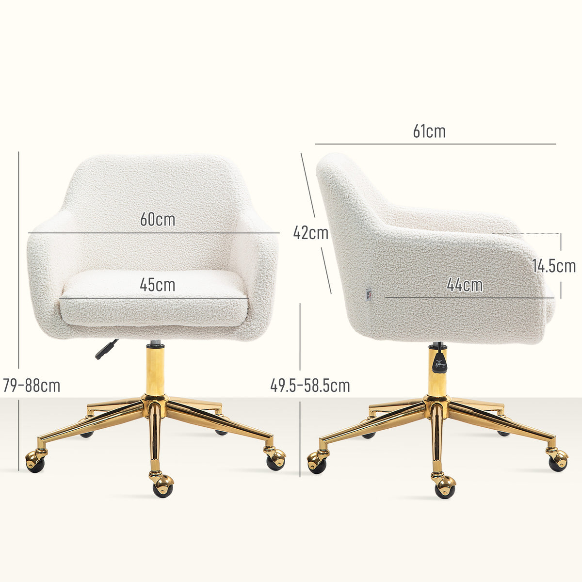 Velvet Office Chair