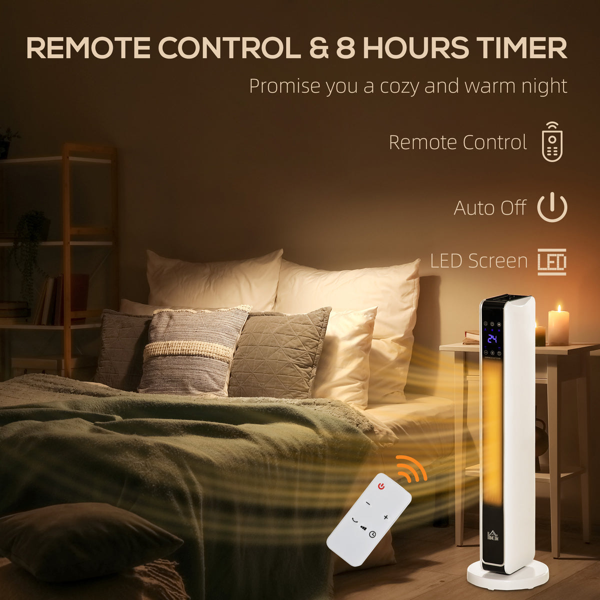 Tower Fan Heater 2200W