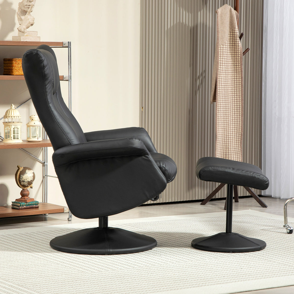 Swivel Executive Recliner with Ottoman