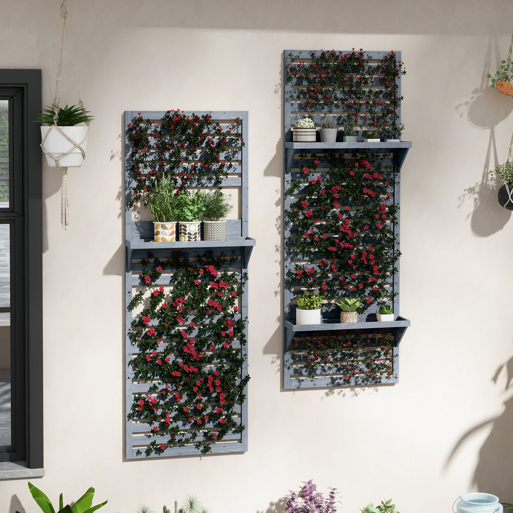 Wall Mounted Plant Stands, Set of 2