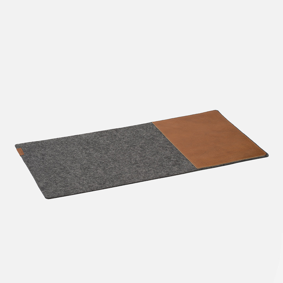 Desk Setup Gift Set: Leather Desk Pad & Magic Keyboard Tray-3