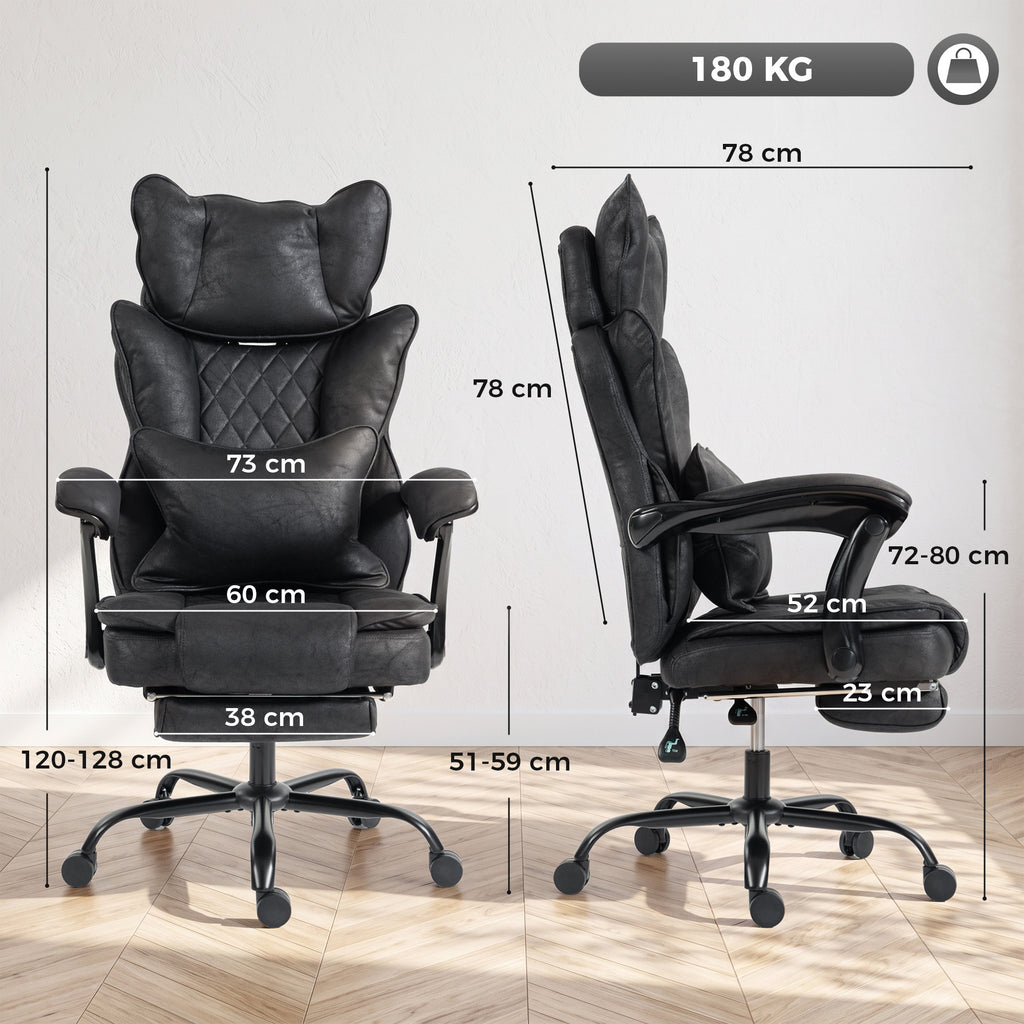 Big & Tall Executive Office Chair, Black