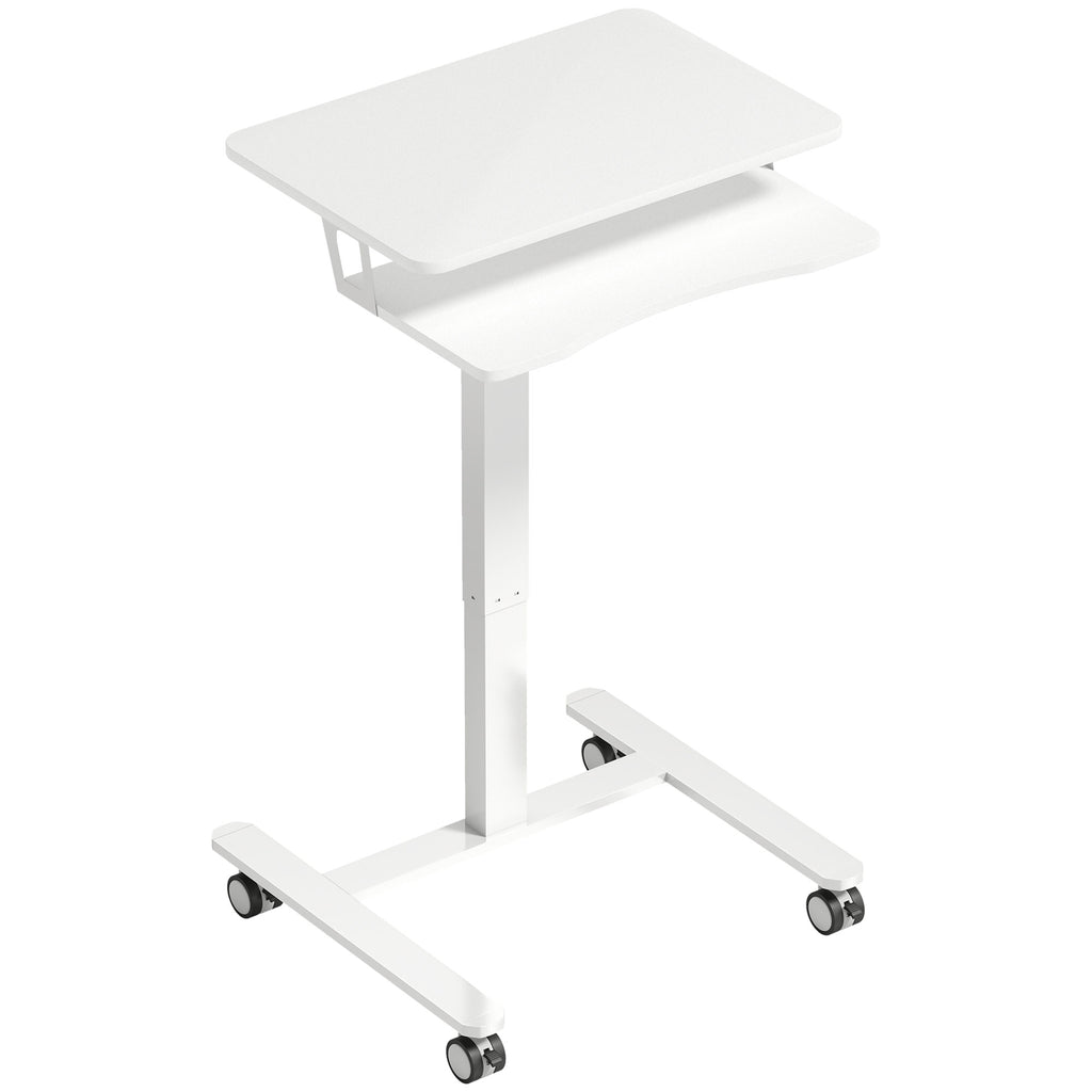 Mobile sit-stand desk white - view 10