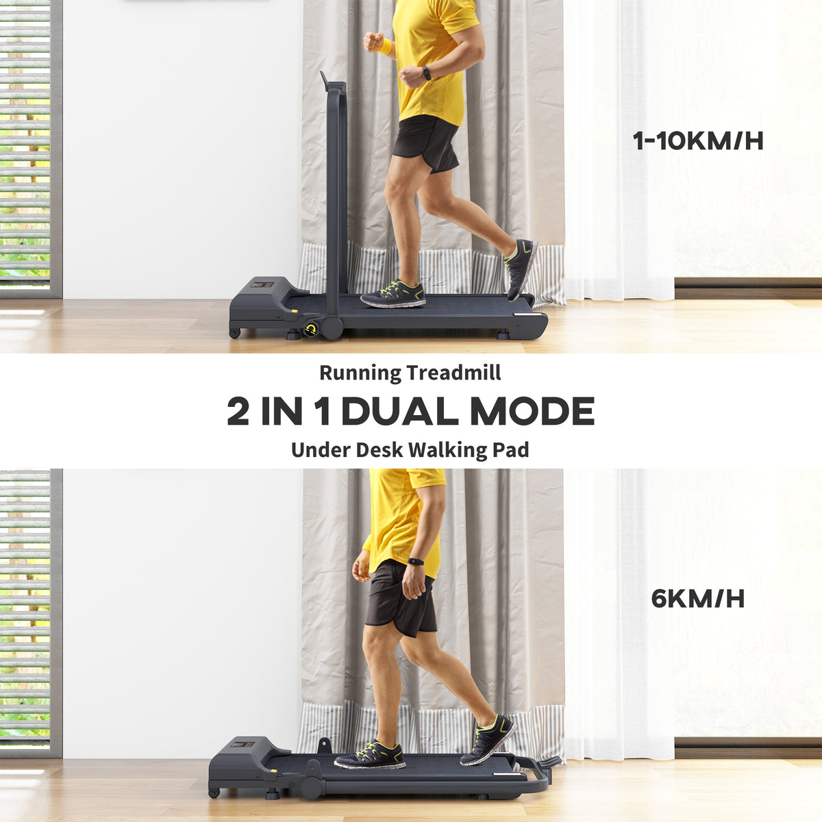 Under Desk Walking Pad Treadmill 2.5HP
