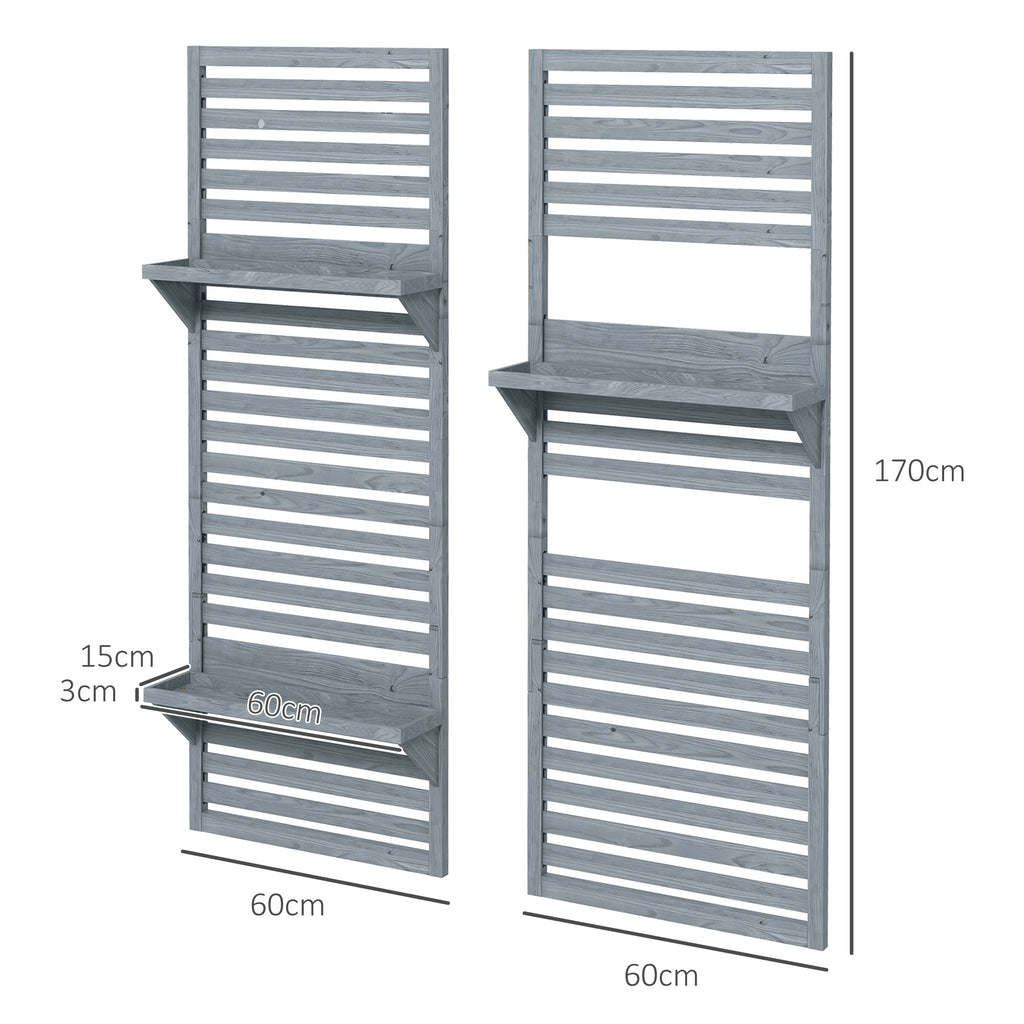 Wall Mounted Plant Stands, Set of 2